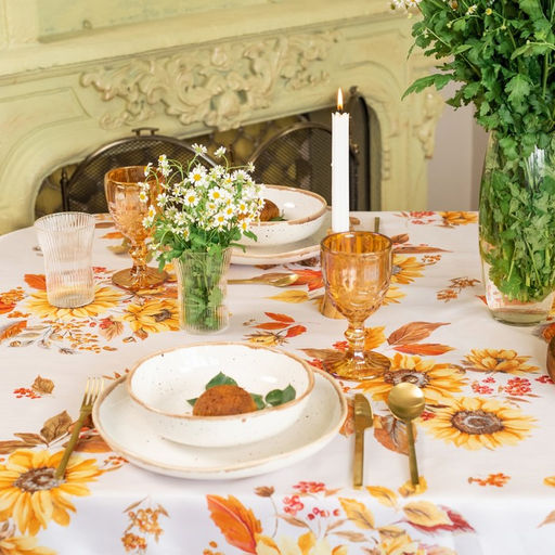 Скатерть «Доляна. Подсолнухи», 145×180 см