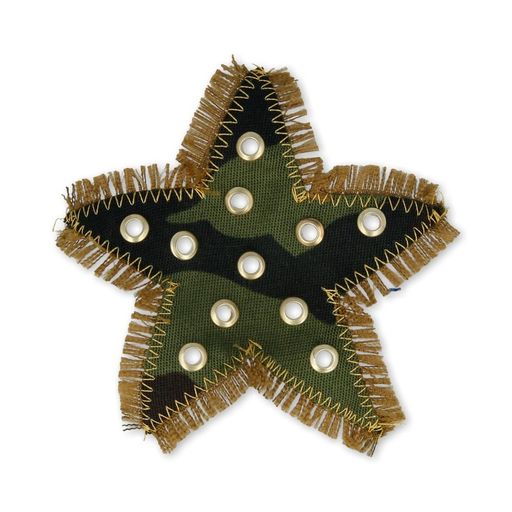 Термоаппликация BLITZ звезда двойная джинс 6 шт Зв1/1 9.5х9.5 см