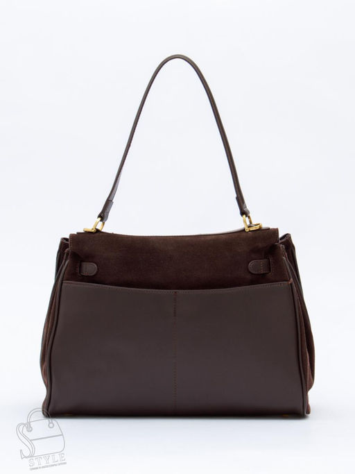 Сумка женская кожаная 2320YF d.coffee Polina&Eiterou  в Новосибирске