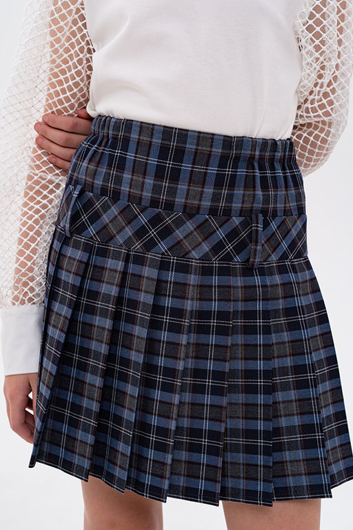Синяя школьная юбка Инфанта, модель 0301