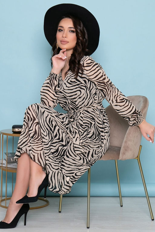 Платье Волшебная история (беж/блэк) П7236 - Lt collection фото 7