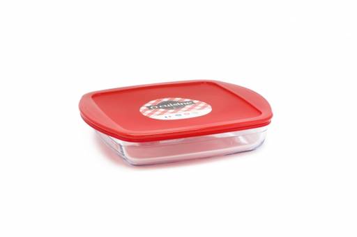 Блюдо для запекания и выпечки с крышкой O CUISINE 25х20х5см 1.5л квадратное