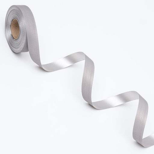 Цена за 4 шт. Лента полипропиленовая Matte для декора и подарков, серебро, 2 см х 50 м - Simaland фото 3
