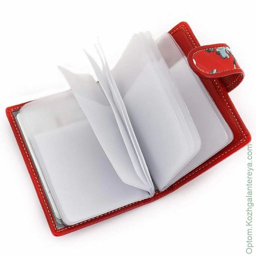 Женская кожаная визитница Sergio Valentini СВ 8084-010  фото 6