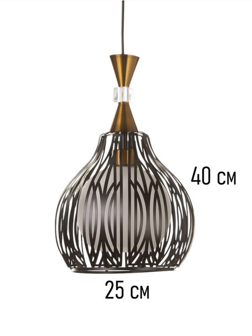 Светильник потолочный BayerLux Luise (линии), 1×40 Вт, Е27, 25×25×40 см