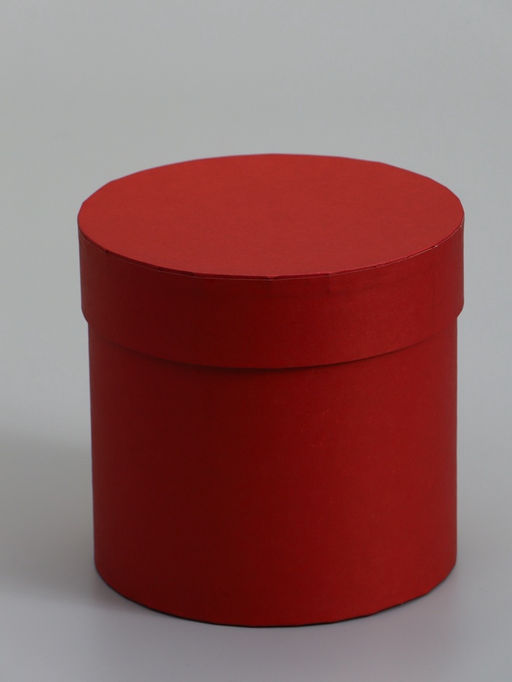 Набор шляпных коробок  4 в 1 "Вишневый", 18 × 18 ‒14 × 14 см