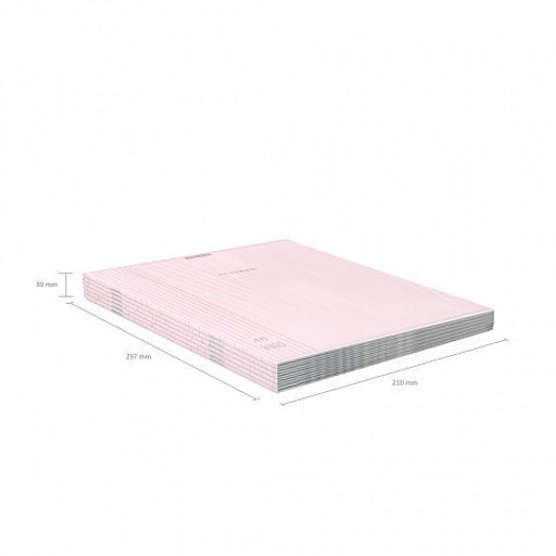 Цена за 6 шт. Тетрадь общая ученическая с пластиковой обложкой на скобе ErichKrause Классика CoverPrо fizzy, Pastel, розовый, А4, 48 листов, клетка  фото 5