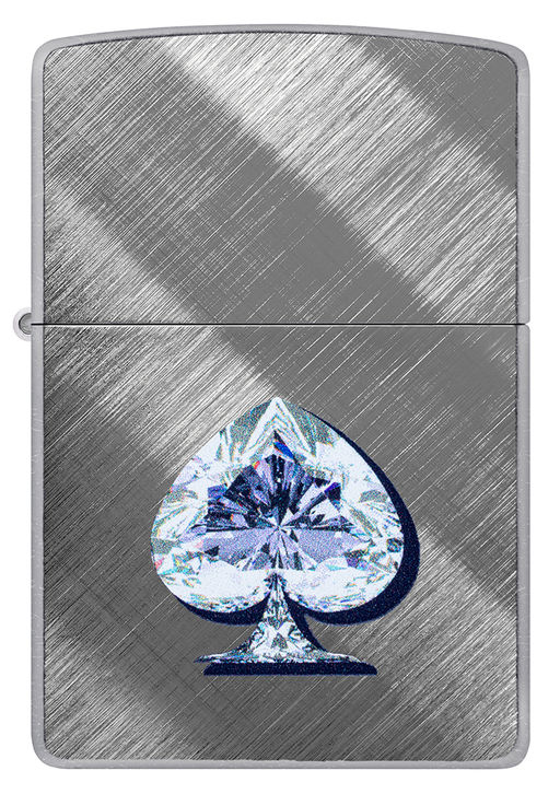 Зажигалка ZIPPO Сверкающая карта Пик | Gleaming Spade 46472  фото 2