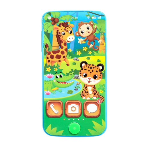 Музыкальный детский телефон «Весёлая африка», звук, цвета МИКС