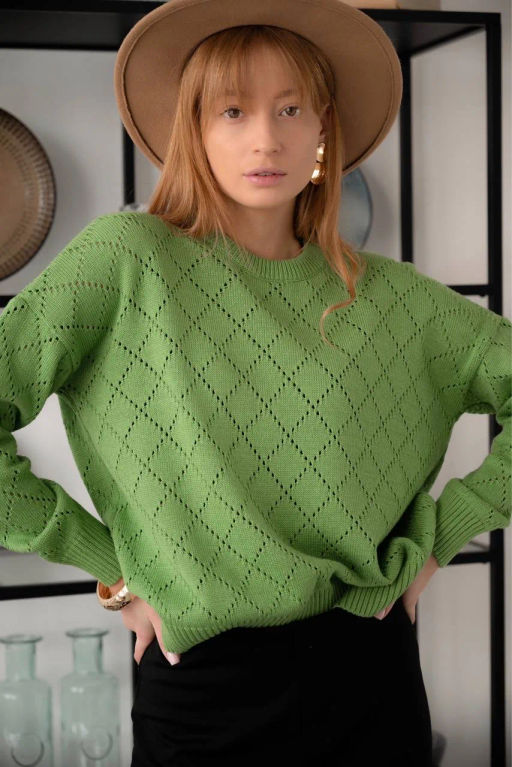 Джемпер ДЖв 1362 Светло зеленый - T.C.T фото 9