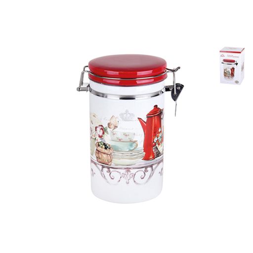 Банка для сыпучих продуктов 1000мл с клипсой п/уп, Dream tea HC8600A-Q17