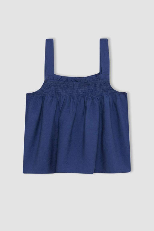 Блузка с бретелями для девочки - Defacto фото 9