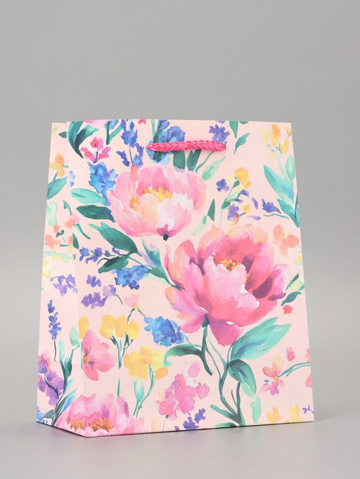 Цена за 2 шт. Пакет подарочный ламинированный «Красота-нежность» 18×22.3×10 см