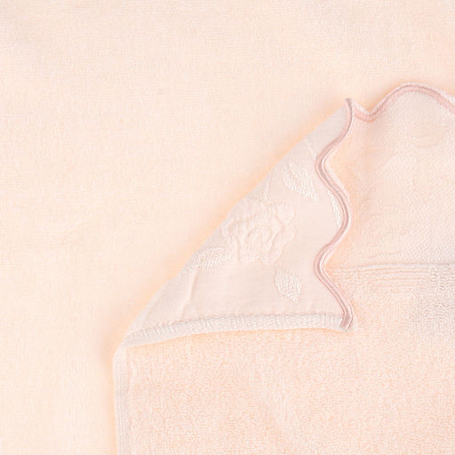 Полотенце махровое "Утренняя роза" 50х90см, хлопок 100%, светло-персиковый (Китай)