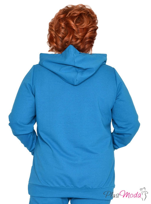 Толстовка Модель №1414 размеры 44-84 - Plusmoda фото 5