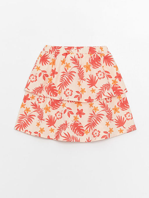 Beli Lastikli ?i?ekli K?z ?ocuk Etek - Waikiki фото 2