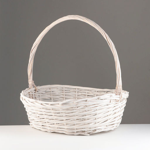 Набор корзин плетёных из 4 шт., 55×44xH17/52; 48×39xH15/46; 42×32xH13/40; 35×27xH12/35 см, ива