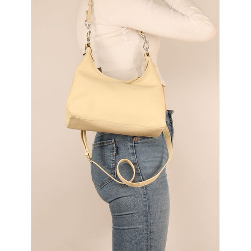 Сумка женская натуральная кожа GU 2066-55002, 1отд, плечевой ремень, молочный SALE 265754 - Adelia фото 10