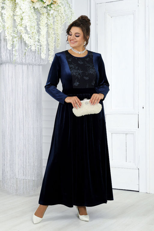 Платье Ninele 7431-Р темно-синий - Mira fashion фото 637