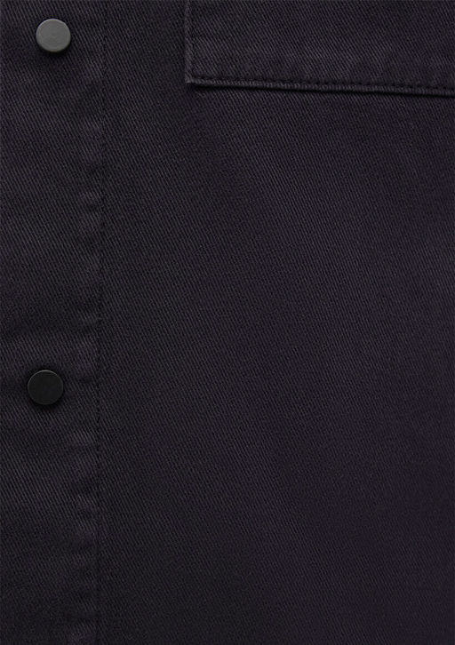 Logan 90lar Siyah Denim Jean Gomlek - Mavi фото 7