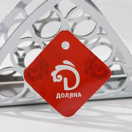 Салфетница Доляна Лотос, 1349 см, хромированная фото 3