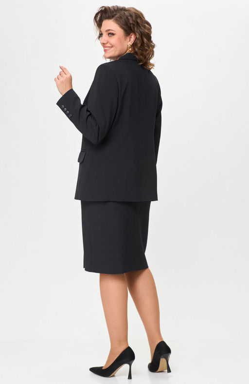 Костюм БелЭльСтиль 205/603 черный однотон  фото 5