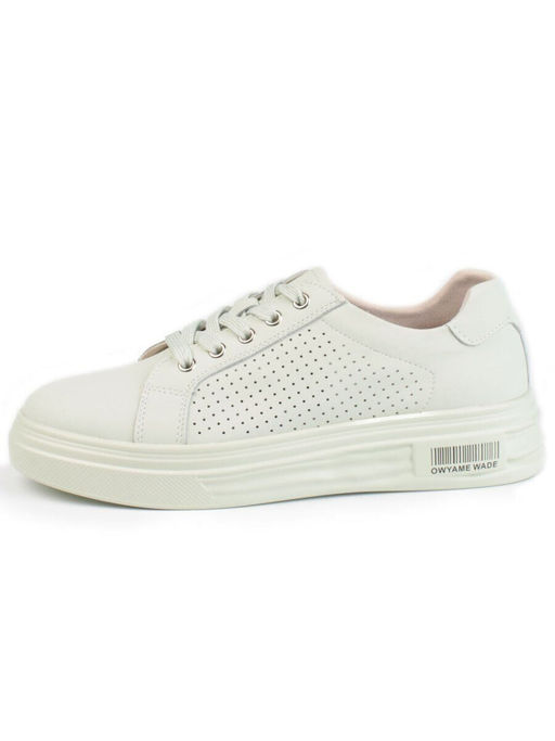 05-PDD162-2 LT. GREEN Кроссовки женские (натуральная кожа)