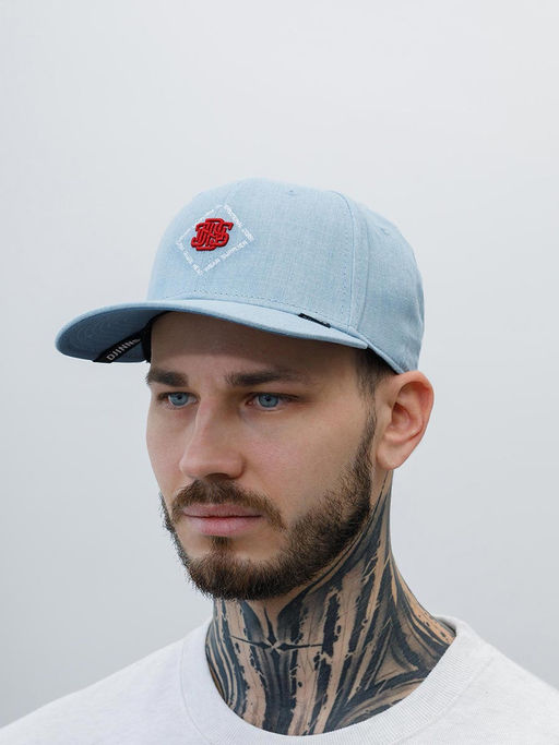 Бейсболка DJINNS арт. 6P TrueFit 2.0 New Diamond (голубой)