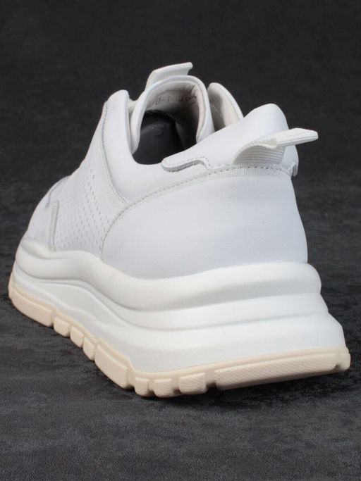 05-PDL250-1 WHITE Кроссовки женские (натуральная кожа)