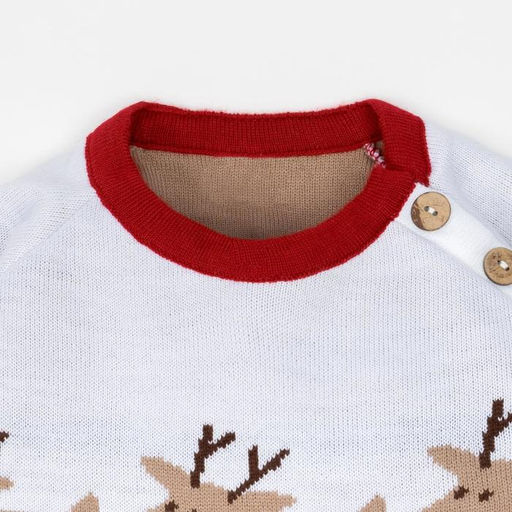 Комбинезон вязаный Крошка Я Оленята, рост 74 см  фото 2