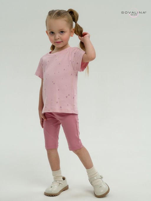 Костюм Актив лиловые сердечки-сухая роза - Sovalina фото 32