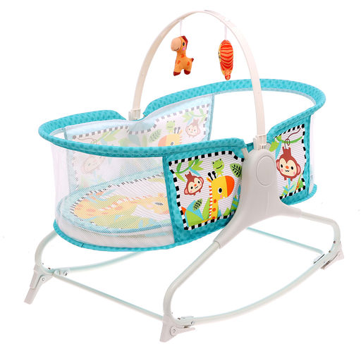 Музыкальная люлька для новорожденных, цвет голубой - Simaland фото 4