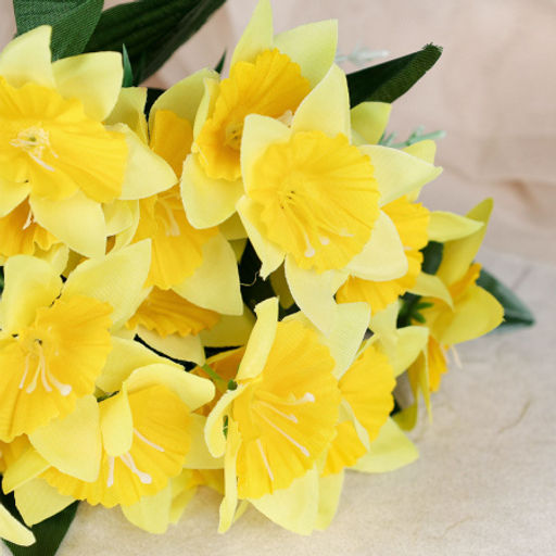 Цветок искусственный Букет нарциссов / W01139-1 /уп 2/100/600/ - ГалеонТрейд фото 2