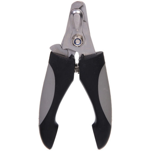 Цена за 2 шт. Когтерез для животных "ПРЕМИУМ - МОЙ БРО", прорезиненная ручка, цвет серый/черный, 6.7*15см