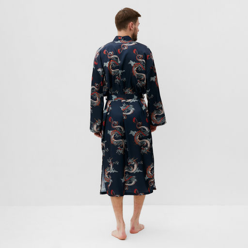 Халат домашний KAFTAN "Дракон", р.52-54, синий