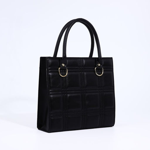 Сумка женская тоут на магните, 27×8×25 см, чёрная