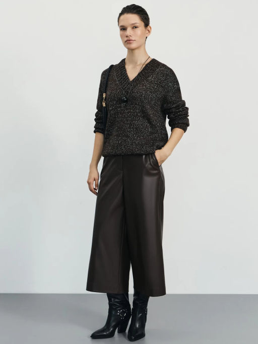 Джемпер с V-образным вырезом с шерстью альпаки / Zarina