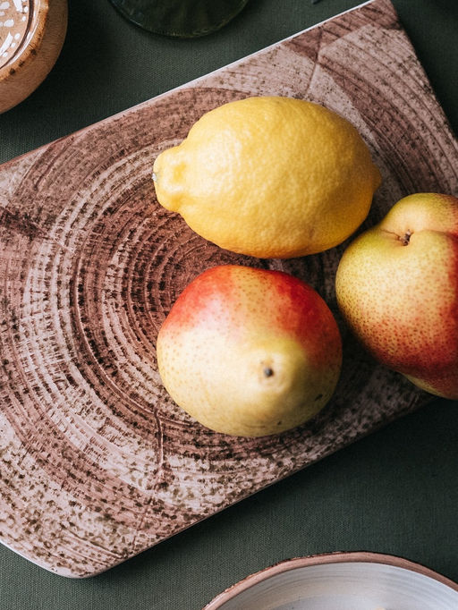 Блюдо для подачи Magistro Wood, 36.5×18×1.2 см, фарфор, коричневое