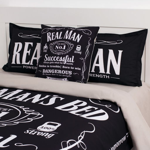 Постельное бельё Этель евро Real Man 200х217 см, 240*220 см, 50х70+3 см - 2 шт  фото 4