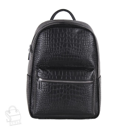 Рюкзак мужской кожаный 23130H black Heanbag - S-style фото 3