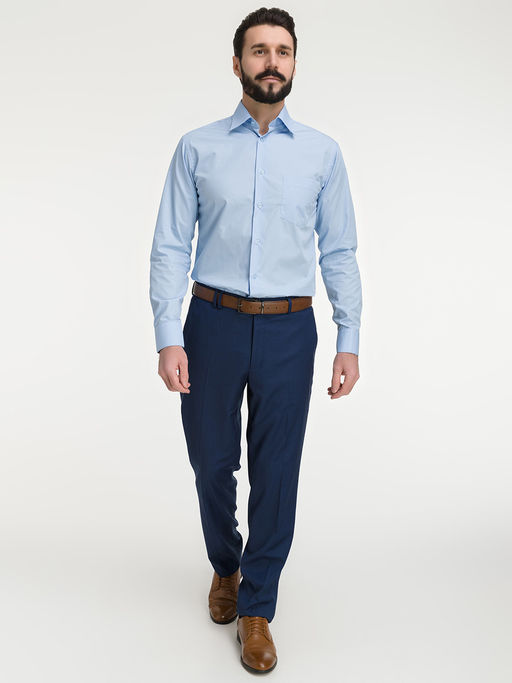 Сорочка мужская длинный рукав GREG 220/399/NBL/Z  фото 6