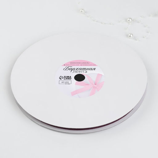 Лента бархатная, 6 мм, 18±1 м, сиреневая №199