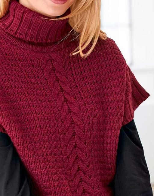 Жилет, темно-красный - Linea tesini фото 5