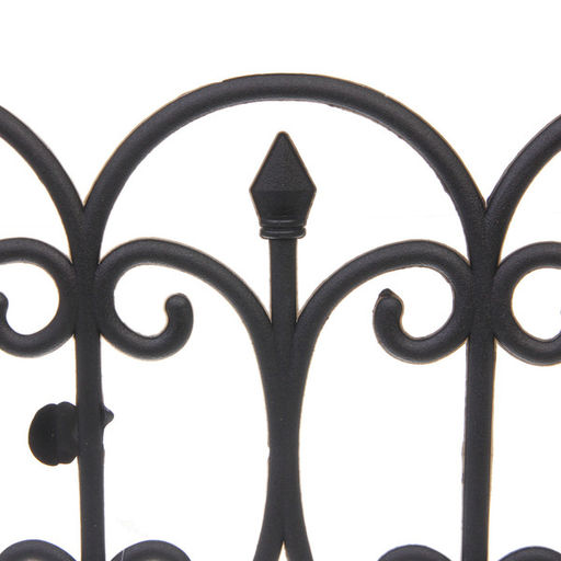 Садовое ограждение "Узор" (1 секция 60*31,5 см), Черный