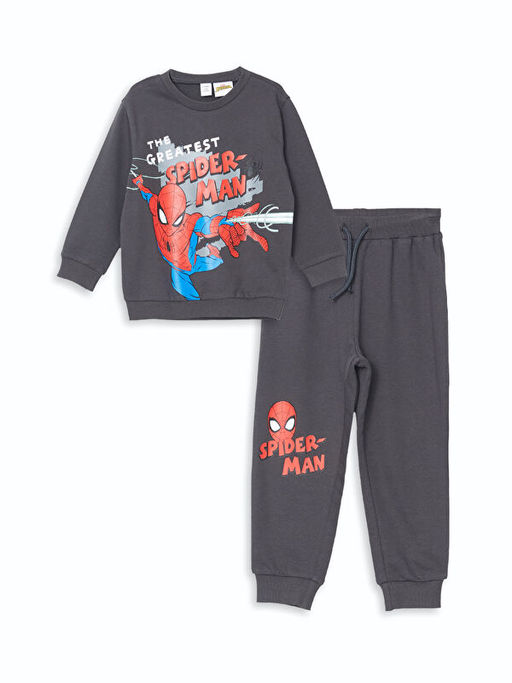 Spider-Man Bask?l? Sweatshirt ve E?ofman Alt 2li