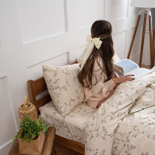 КПБ Чистый хлопок 2,0 спальный с европростыней, наволочки 50х70, поплин, 100% хлопок, Вивьен Пододеяльник 177х215 с прорезью, простыня классическая 215х240 подшита с 4-х сторон, наволочки 50х70 с клапаном - 2 шт - Традиция фото 5