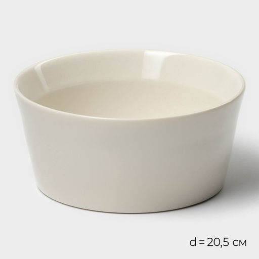 Салатники Magistro Whitewarm, 380/700/1.2 л, d=12/16/20.5 см, набор 3 шт., фарфор, белые  фото 7