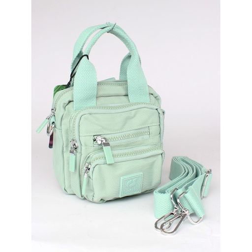 Сумка женская текстиль CF-0461, (рюкзак-change) 1отд, плечевой ремень, мята SALE 261278