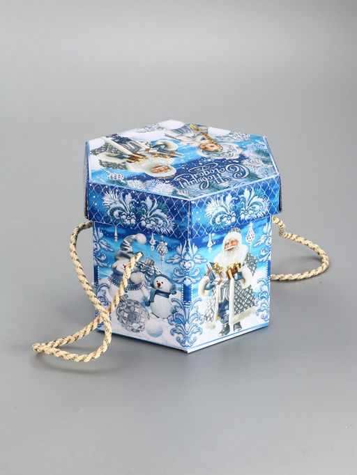 Цена за 2 шт. Подарочная новогодняя коробка Краски зимы, для сладких подарков, 18?18?14 см - Simaland фото 2