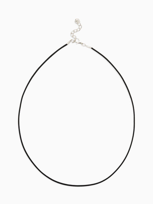 Цена за 10 шт. Шнурок из искусственной замши с замком, 45 см + удлинитель, чёрный